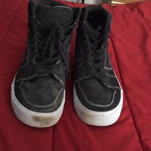 Black high top shoes